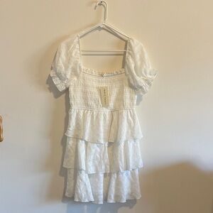 White Tiered Dress